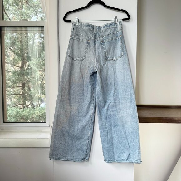 Rag & Bone Miramar Sofie Wide-Leg Ankle-Length Pants Sweatpant Jeans Blue 26 - Picture 7 of 14